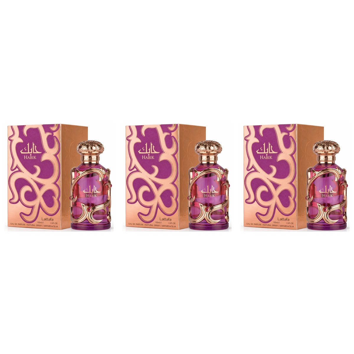 Habik Lattafa Women New EDP 3.4oz - Trio - 3 Bottles (20% OFF)