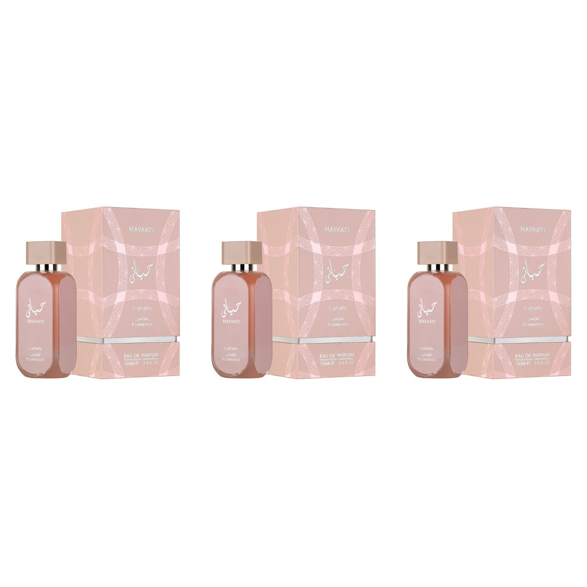 Hayaati Florence Lattafa EDP 100ml - Trio - 3 Bottles (20% OFF)