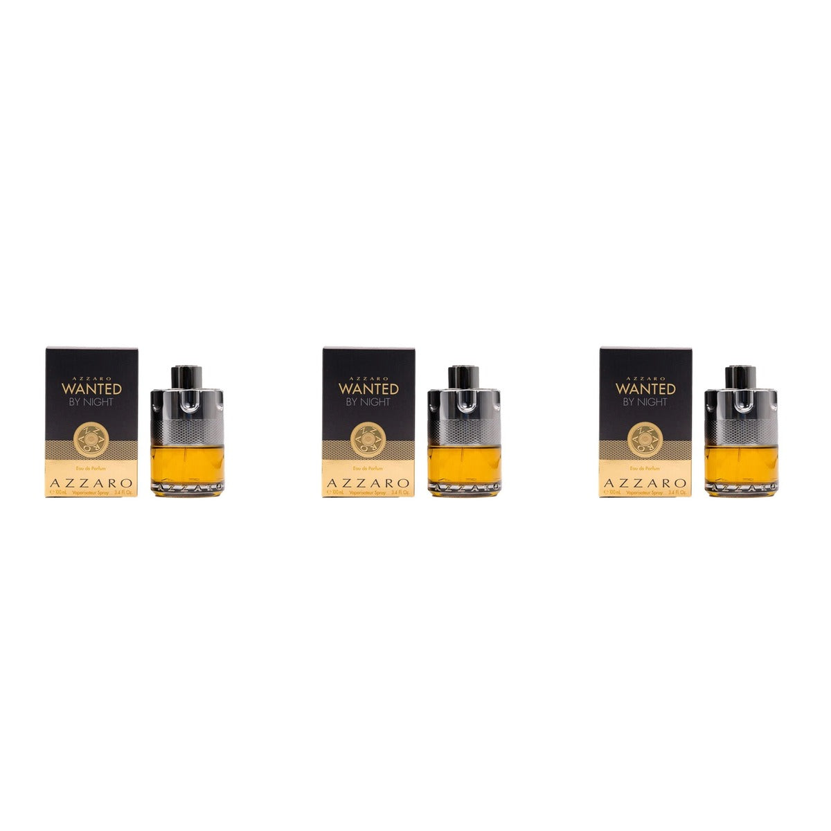 Azzaro Wanted By Night EDP 100ml - Trio - 3 Bottles (20% OFF)