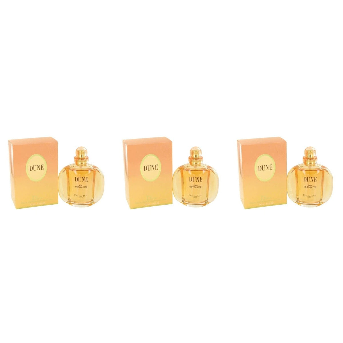 Dune by Christian Dior EDT 3.4oz - Trio - 3 Bottles (20% OFF)