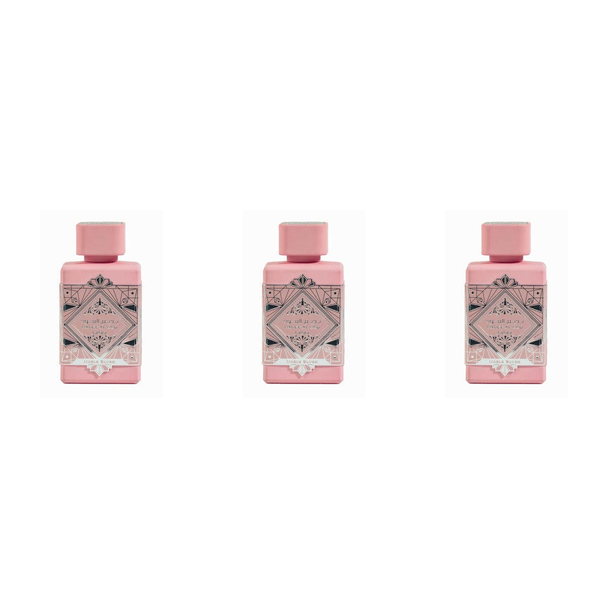 Bade'e Al Oud Noble Blush by Lattafa EDP 3.4oz - Trio - 3 Bottles (20% OFF)